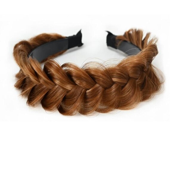 Wide Braided Headband Elastic Non-slip Fashion Hair Accessory for Women Girl